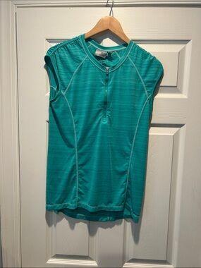 Athleta Zip-Up Athletic Top with Zippered compartment on back